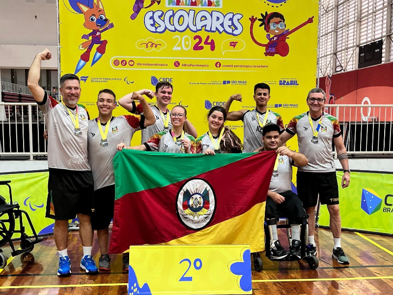Delegação pelotense volta das Paralimpíadas Escolares com uma medalha de ouro e três de prata