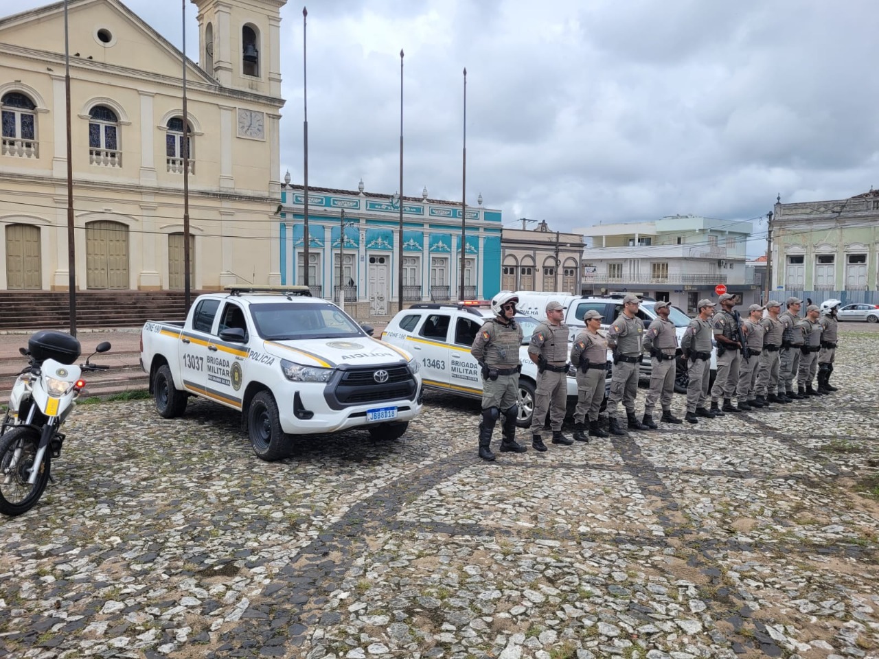 Brigada Militar de Jaguarão realiza formatura de lançamento da Operação Papai Noel