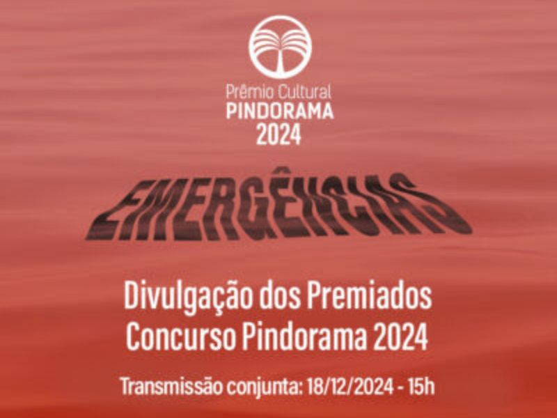 Cerimônia de premiação do 4º Prêmio Cultural Pindorama será nesta quarta-feira (18)