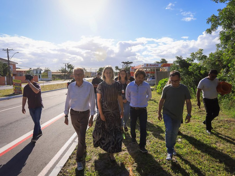 Pelotas: Paula inaugura requalificação da avenida Francisco Caruccio