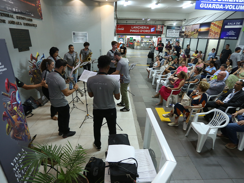 Pelotas: Rodoviária recebe apresentação do Festival de Música