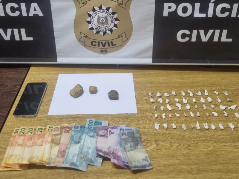 Dois homens são presos por tráfico de drogas em Jaguarão