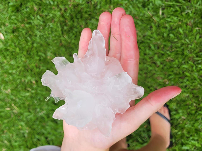 Granizo afeta São Lourenço do Sul e causa danos a cerca de 100 casas