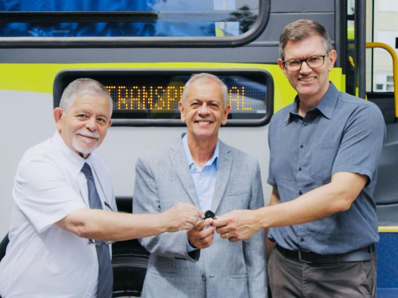 Rio Grande: Sistema de transporte recebe dois ônibus 0 km nesta quarta (19)
