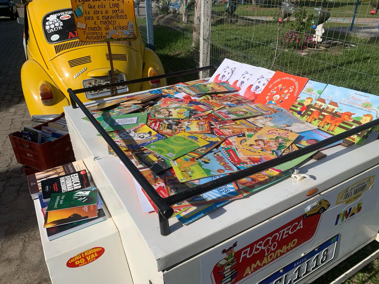Fuscoteca do Amadinho distribuiu cerca de 450 livros em São Lourenço do Sul