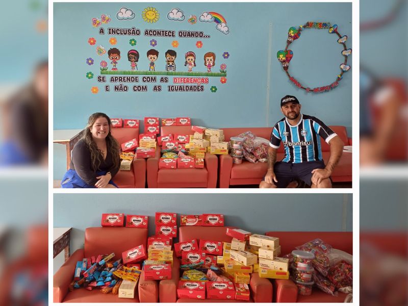 Consulados da dupla Gre-Nal realizam ação solidária de Páscoa em São Lourenço do Sul