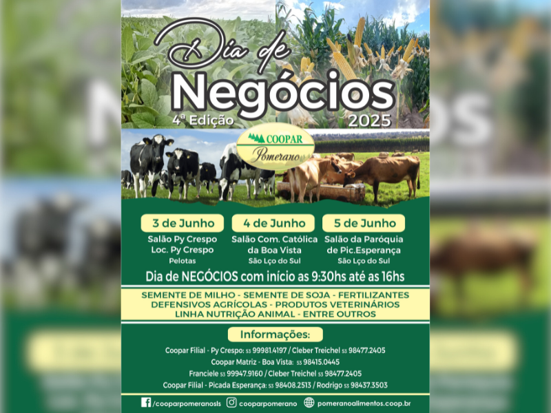 Vem aí a 4ª Edição do Dia de Negócios