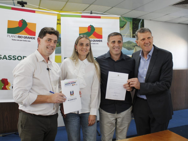 Arroio Grande assina adesão ao Programa Desassorear-RS