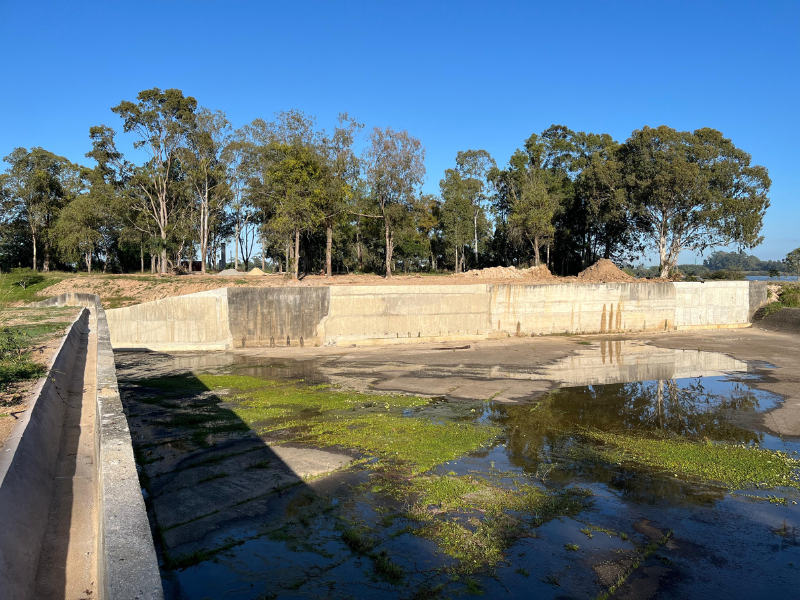 Sanep reforça estruturas de segurança da barragem Santa Bárbara