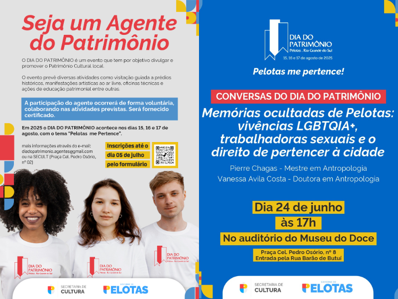 Pelotas: Conversa trata do direito de pessoas LGBTQIA+ pertencerem à cidade