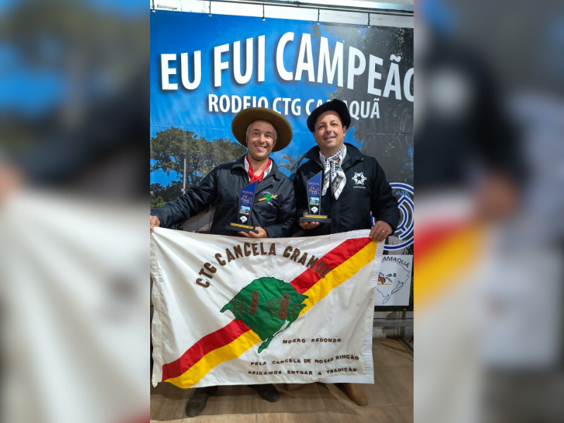 CTG Cancela Grande representa Morro Redondo em rodeio no CTG Camaquã