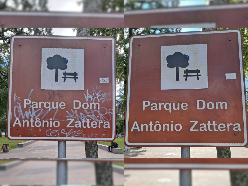 Prefeitura de Pelotas realiza limpeza e revitalização de placas turísticas