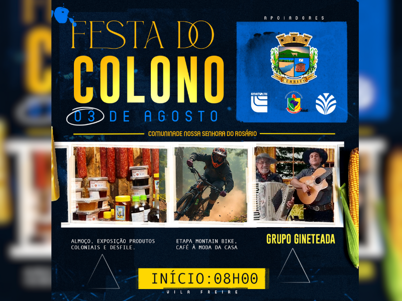 Cerrito anuncia retorno da Festa do Colono