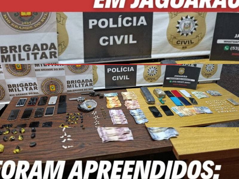 Polícia Civil e Brigada Militar deflagram operação em Jaguarão