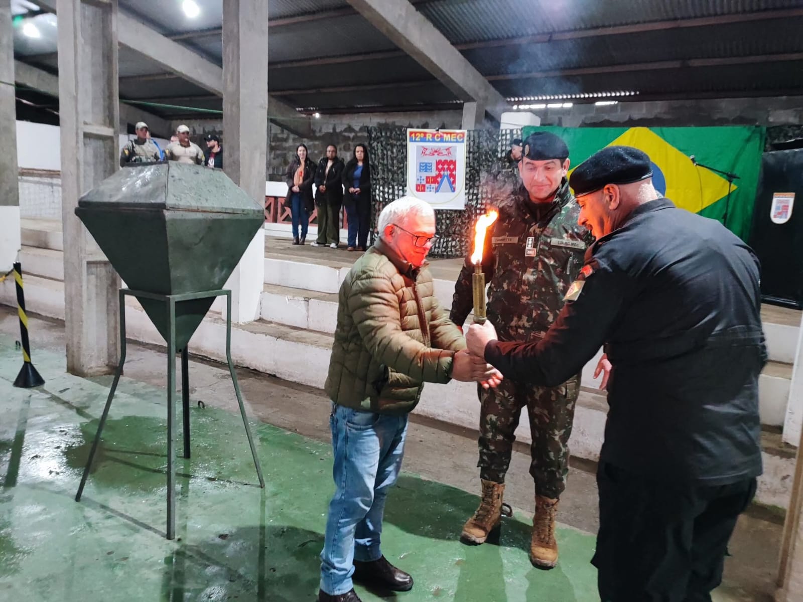 Jaguarão recebe Fogo Simbólico da Pátria