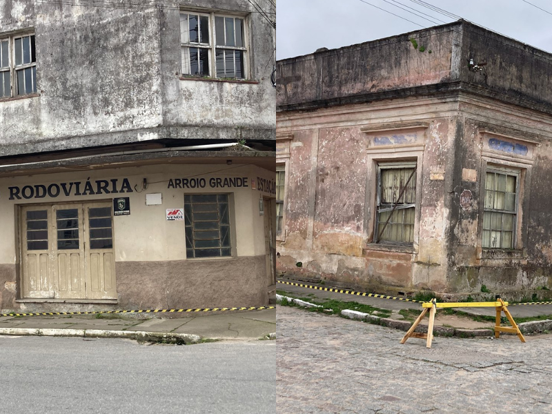 Defesa Civil de Arroio Grande interdita dois prédios no Centro por medida preventiva
