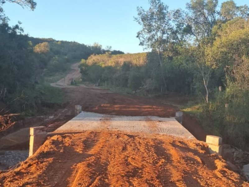 Prefeitura conclui obra da nova Ponte do Giguta e libera tráfego em Pinheiro Machado