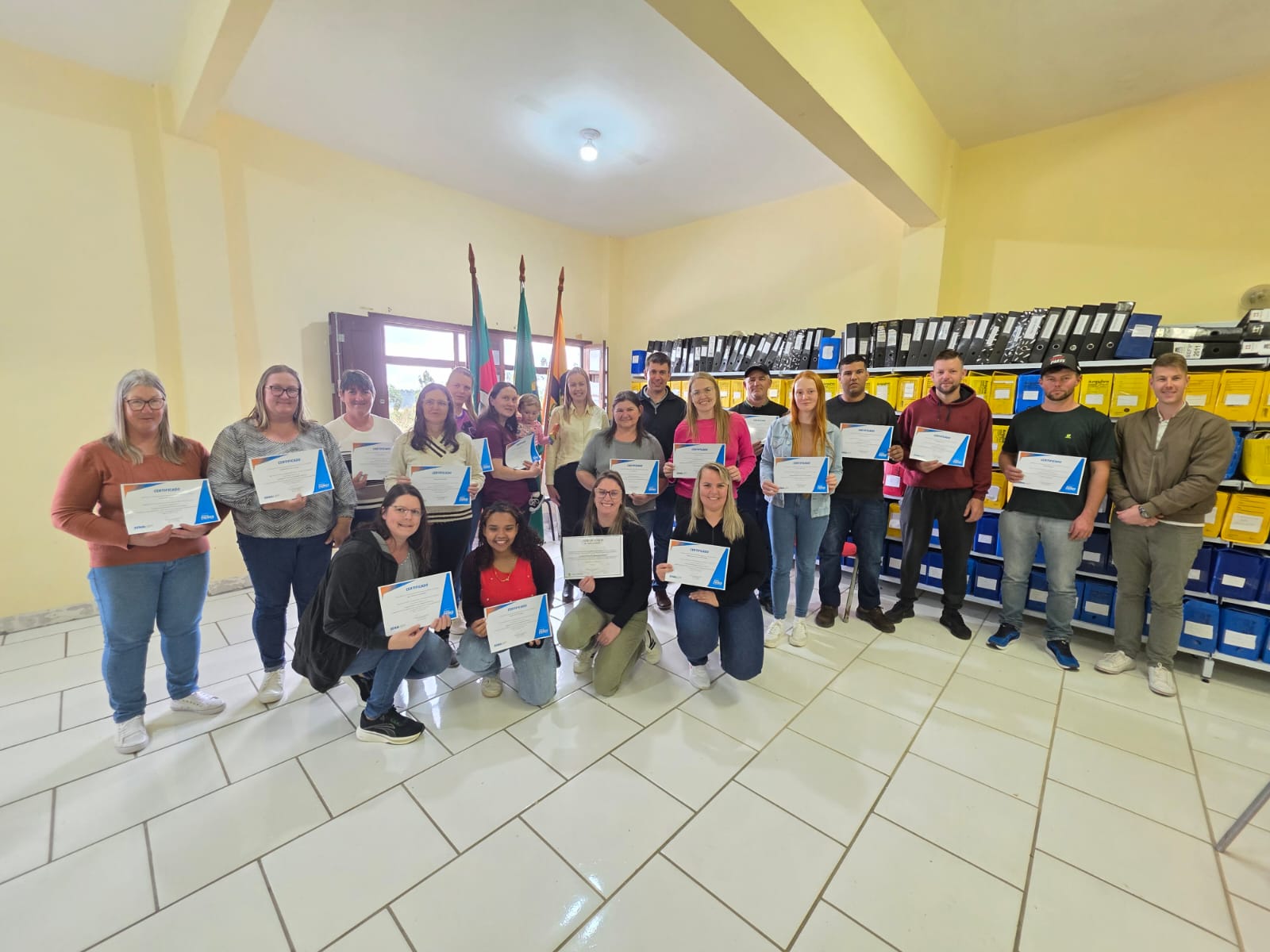 Prefeitura de Arroio do Padre entrega certificados dos cursos de Panificação e Soldagem do projeto RS Qualifica