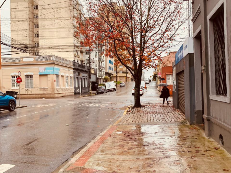 Zona Sul concentra volumes mais elevados de chuva e risco de temporais no início da semana