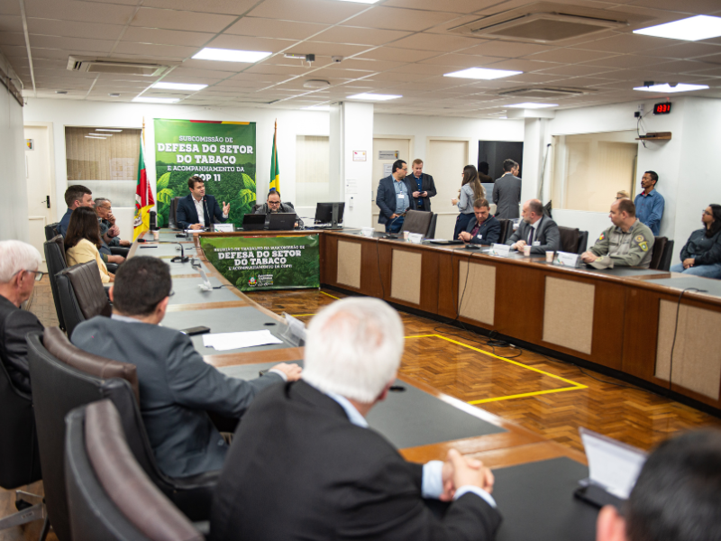 Porto Alegre recebe audiência pública da Subcomissão de Defesa do Setor do Tabaco