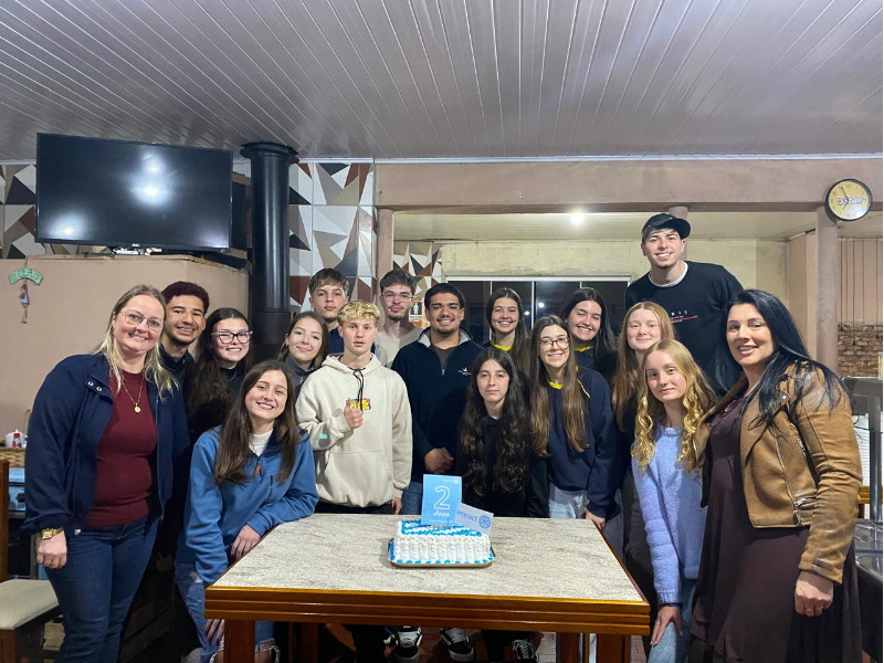 Interact Club de Morro Redondo celebra dois anos de fundação com ações comunitárias