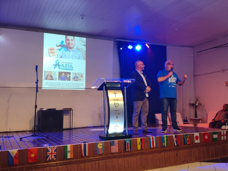 Abertura da Campanha Novembro Azul reúne comunidade em culto na Igreja do Evangelho Quadrangular