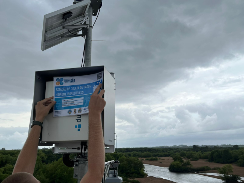 Nova estação hidrometeorológica em Pedro Osório garante monitoramento em tempo real