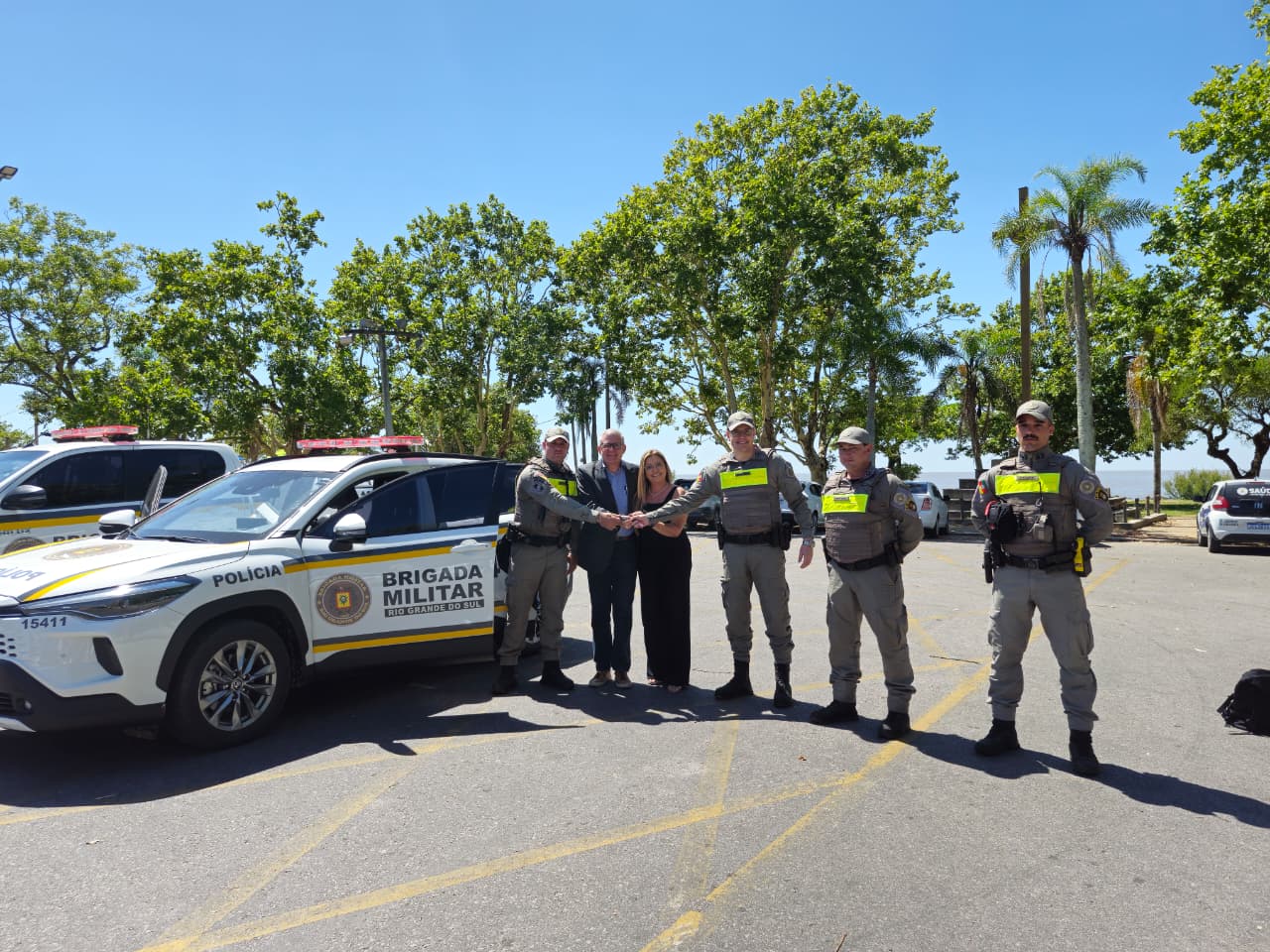 Brigada Militar de São Lourenço do Sul recebe nova viatura