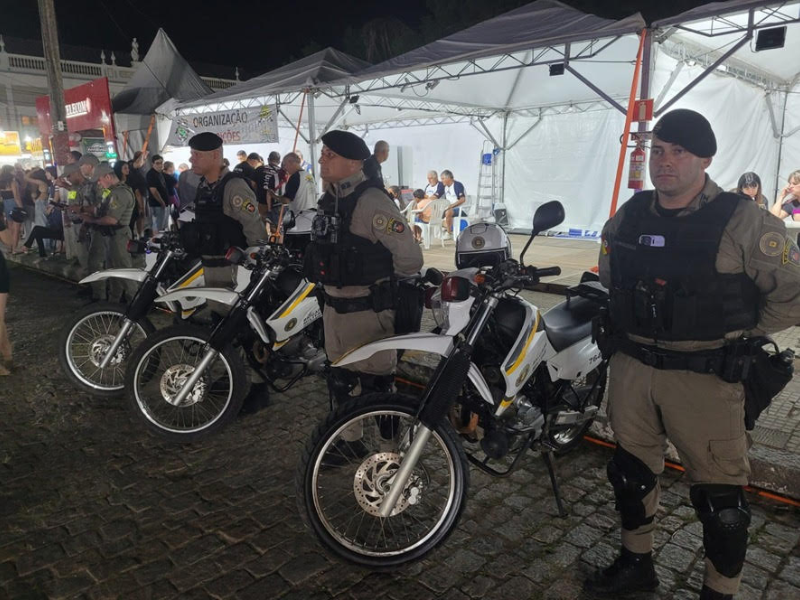 Brigada Militar garante segurança durante o Motofest 2026 em Jaguarão