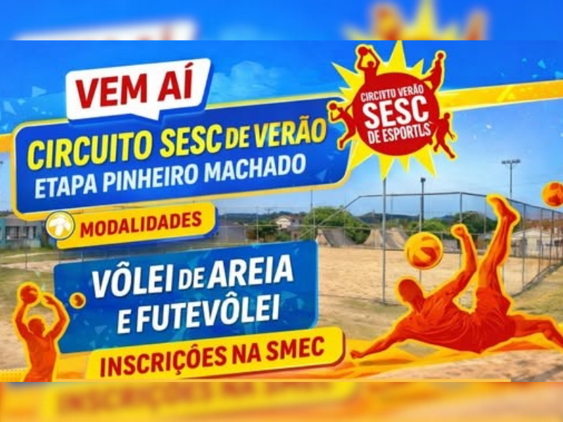Pinheiro Machado recebe etapa do Circuito Sesc de Verão pelo segundo ano consecutivo