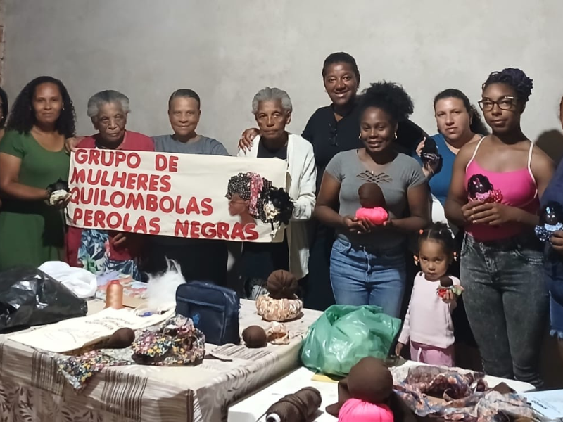 Grupo de Mulheres Quilombolas Pérolas Negras retoma atividades em Morro Redondo