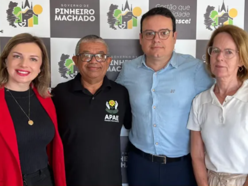 Prefeitura de Pinheiro Machado firma parceria com APAE e garante repasse mensal