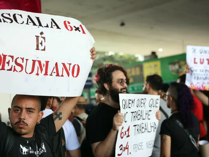 Fim da escala 6×1 é principal bandeira nos atos do 1° de Maio no país
