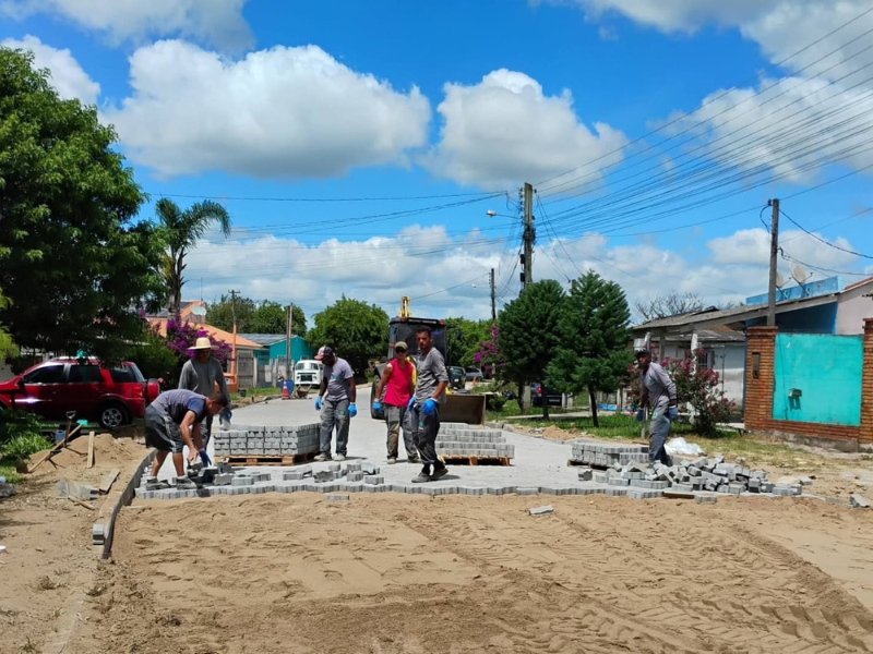 Capão do Leão: gestão avança com obras de calçamento em ruas do bairro Jardim América