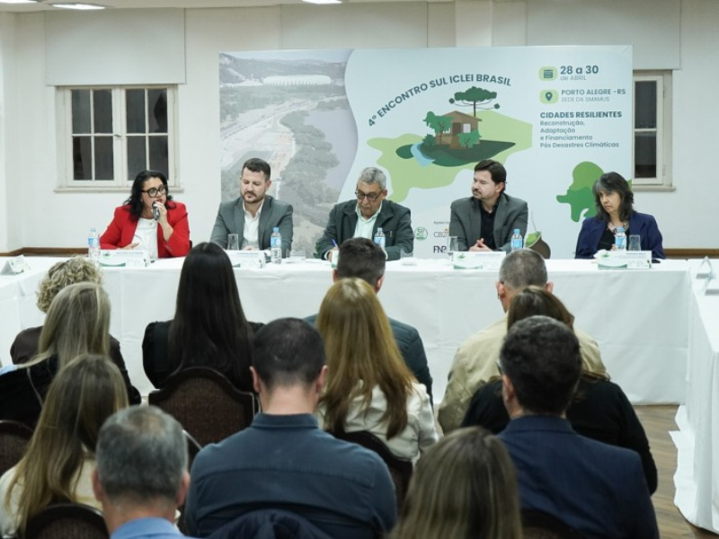 Estado defende cooperação entre os diferentes níveis de governo no 4º Encontro Sul Iclei Brasil sobre cidades resilientes