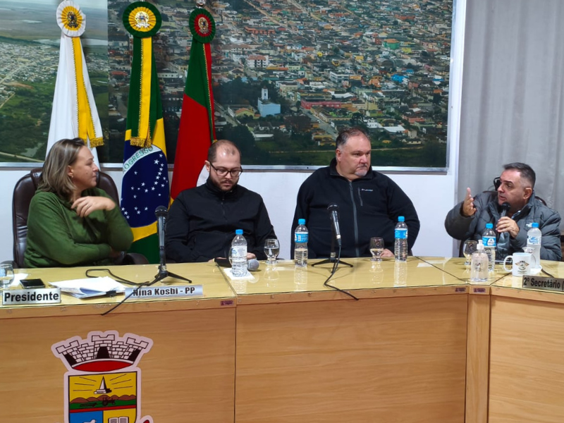 Arroio Grande: Corsan Aegea esclarece obras de esgotamento sanitário durante sessão da Câmara de Vereadores