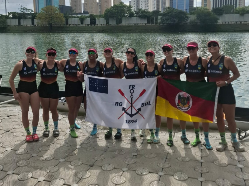 Com quatro atletas do Remar para o Futuro, Rio Grande do Sul conquista 2° lugar em competição nacional de remo
