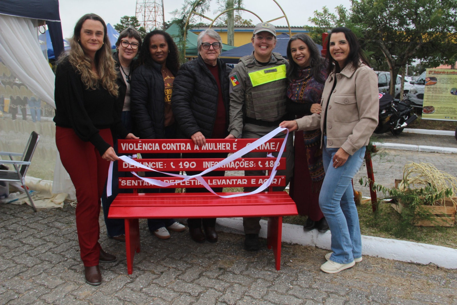 Banco Vermelho é inaugurado durante festividades de aniversário de Morro Redondo