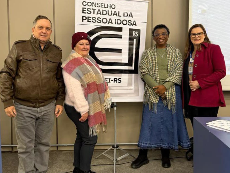 Representantes do Conselho Municipal da Pessoa Idosa de Pinheiro Machado participam do Encontro Estadual de Conscientização da Violência Contra as Pessoas Idosas