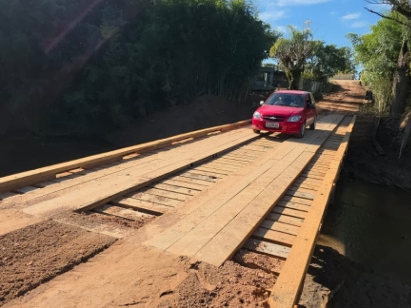 Ponte que dá acesso à Pelotas é totalmente reconstruída