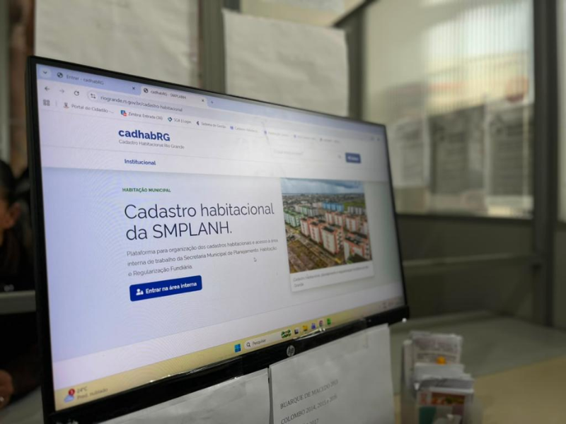 Novo sistema moderniza cadastro habitacional na Prefeitura do Rio Grande