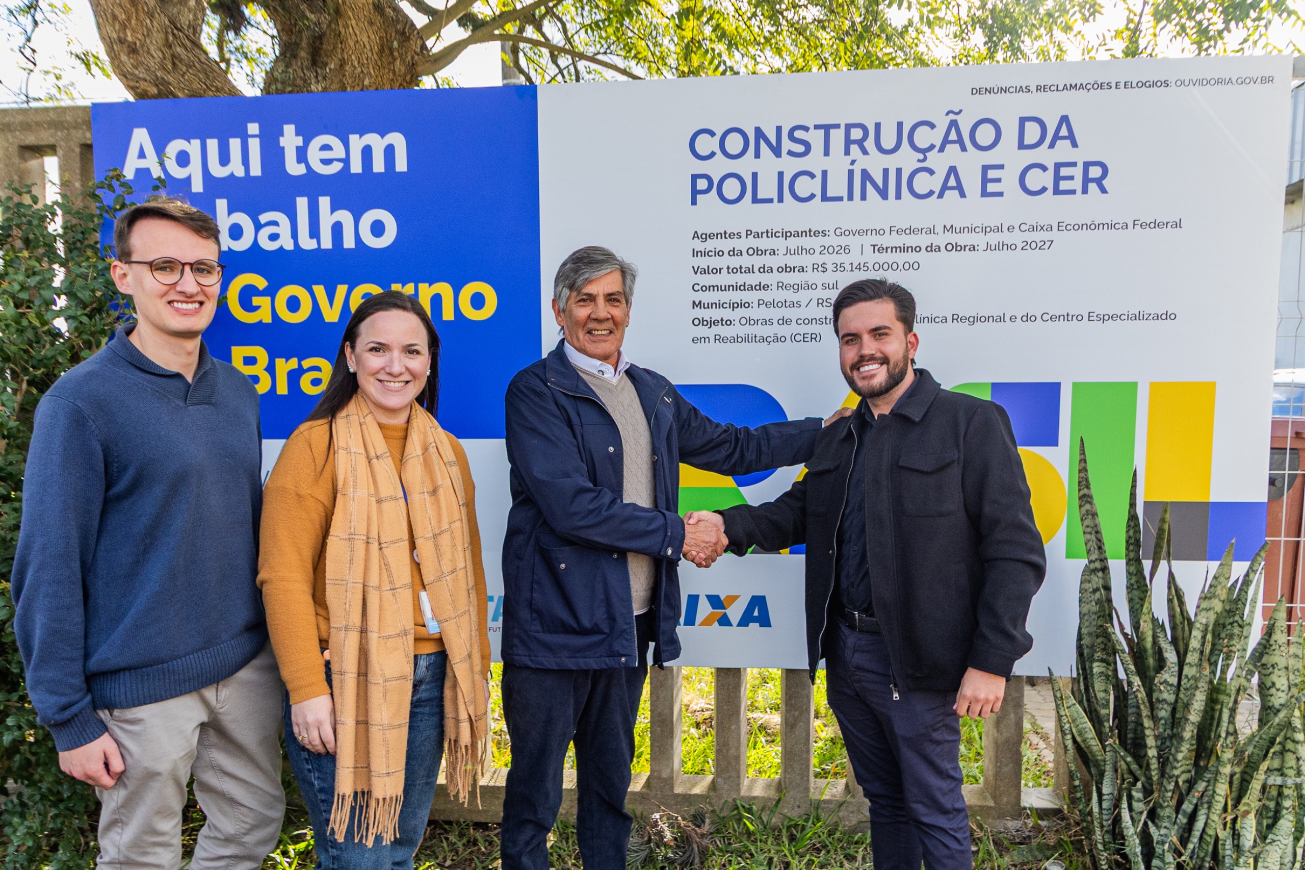 Ato formaliza início das obras do PAC Saúde de Pelotas